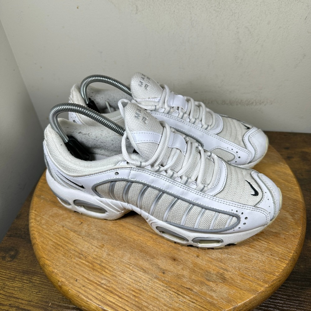Nike Air Max Tailwind 4 White Metallic Silver CW6998-100 Mens 8.5 Running Shoes